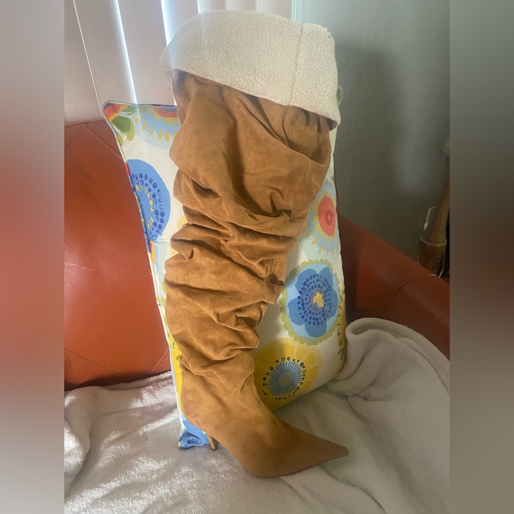Jeffrey Campbell suede thigh high boots